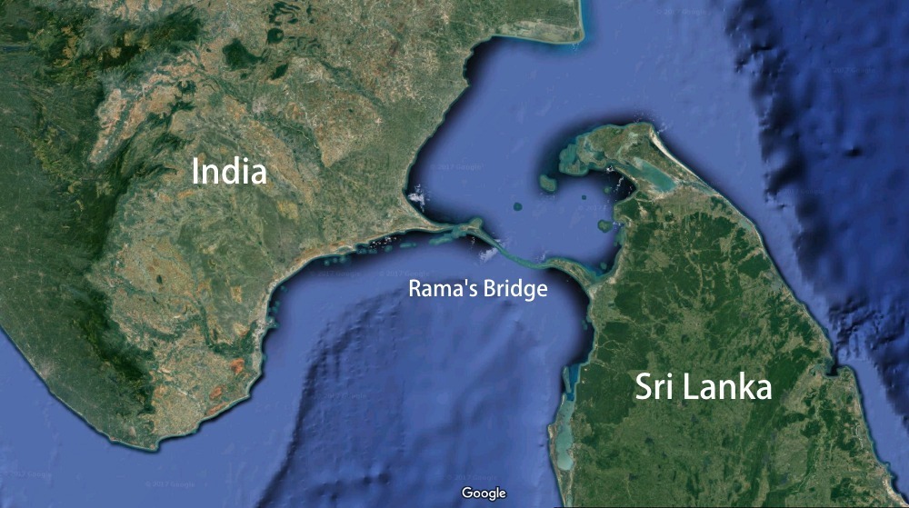 راما، پلی که به دست میمون ها ساخته شده که راه ارتباطی افسانه‌ای بین سریلانکا و شبه قاره هند بود
