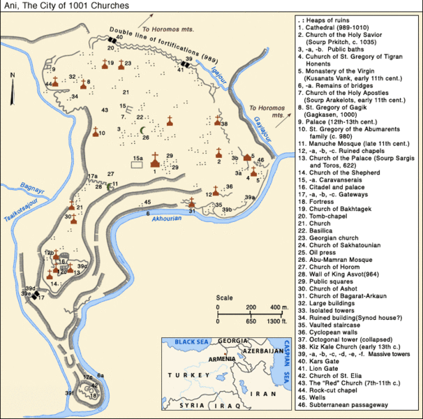 نقشه شهر آنی