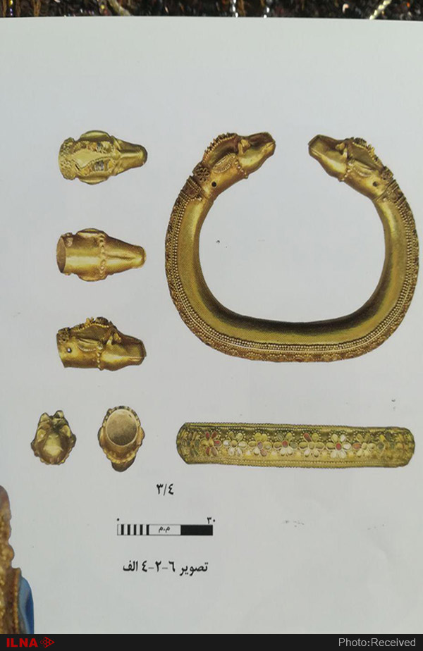 دستبند یافت شده از مقبره دو زن ایلامی