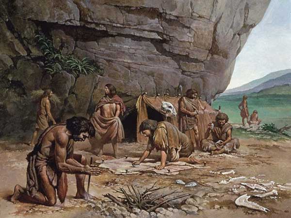 انسان‌های اولیه قادر به صحبت کردن با هم بودند