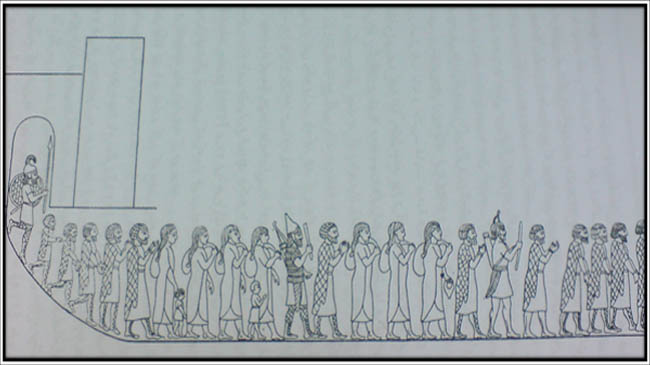 کوچاندن مادها به عنف- از نقش برجسته آشوری در نینوا
