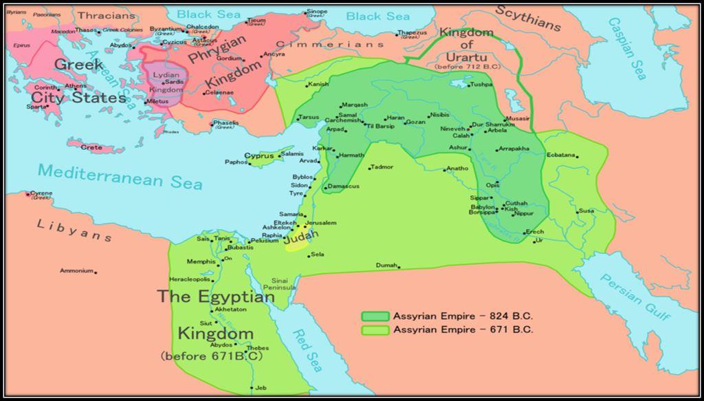 نقشه امپراتوری آشور