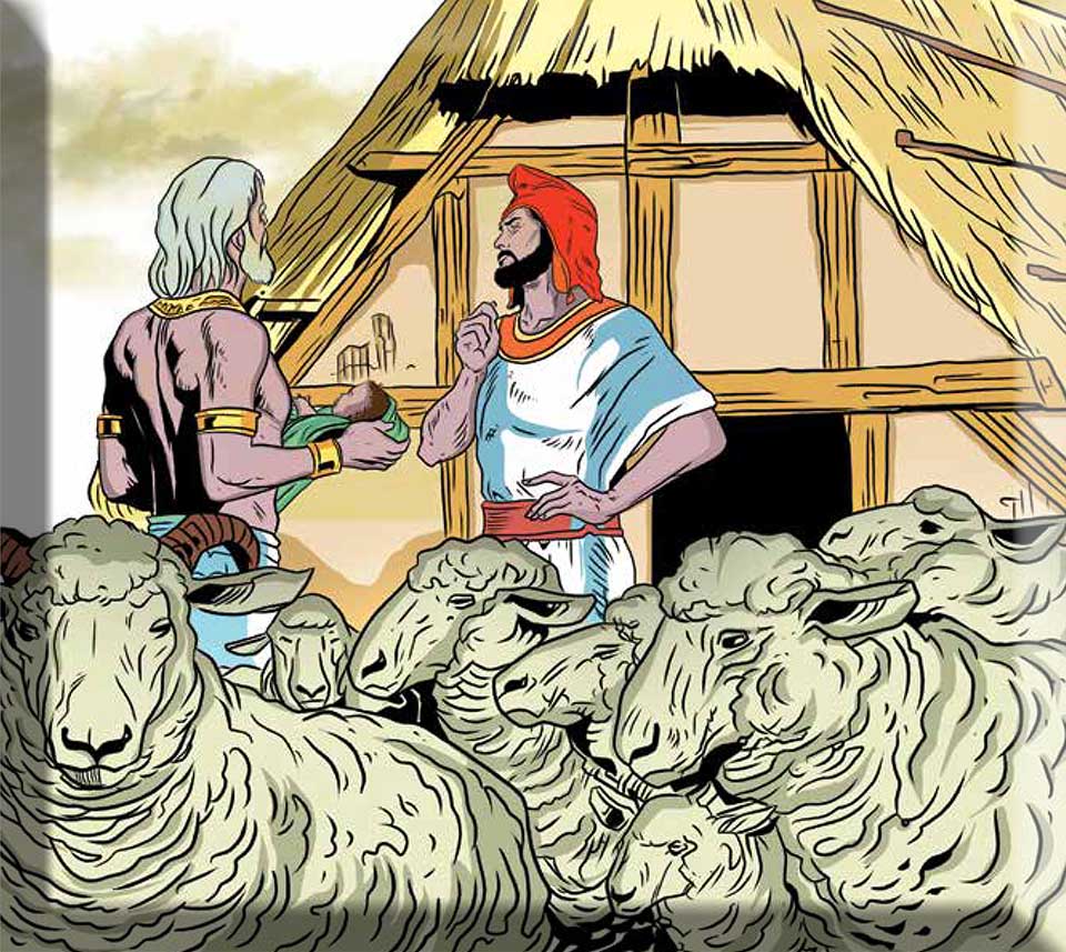 ایشتیویگو به هارپاگ فرمانده مورد اعتماد خود دستور قتل کوروش را داد. هارپاگ اما نتوانست این کار را انجام دهد و فرزند را به چوپانی سپرد 