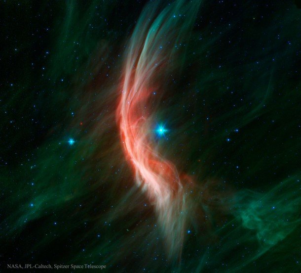 شنای خیره‌کننده ستاره فراری در کهکشان