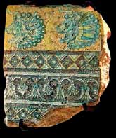  آجر لعابدار یافت شده از شوش يكي از پايتختهاي مهم دوره هخامنشيان 