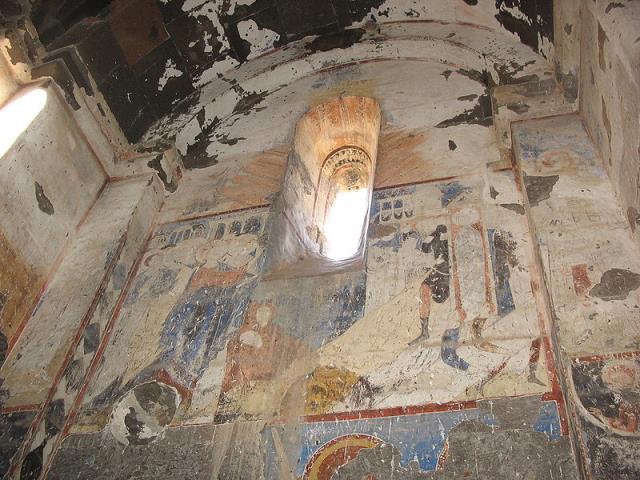 نقاشی‌های دیواری بر روی دیوار شمالی کلیسا سنت گریگوری