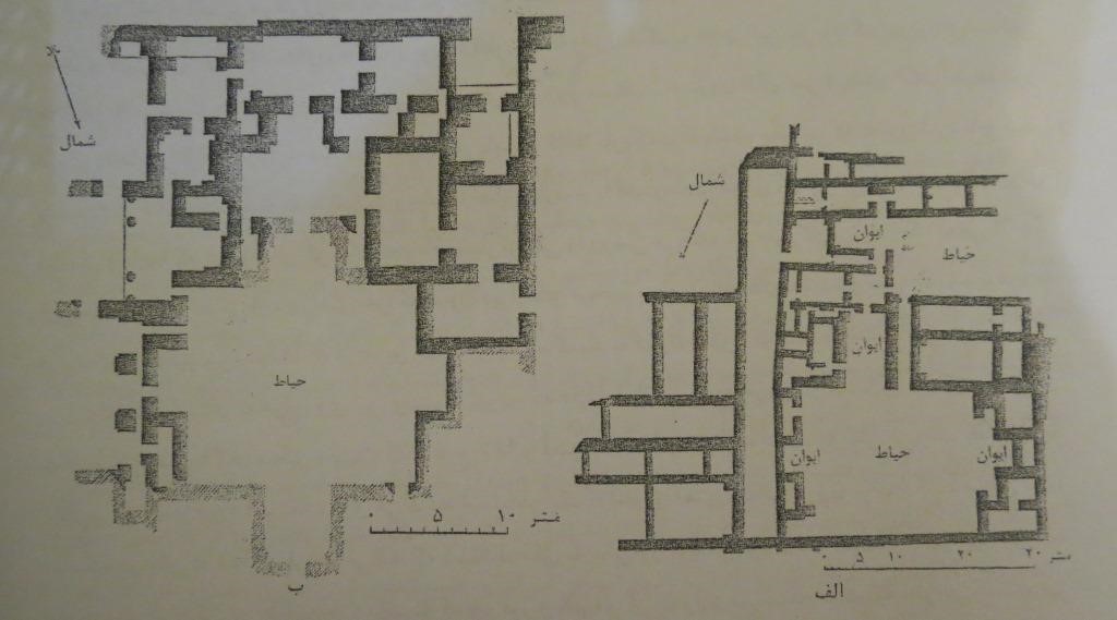 تصویر 14 – تیسفون، خانه‌های مسکونی، نقشه کف: الف. ام السعاتیر، ب. المعارض (رویتر، 1387:156)