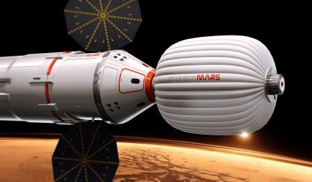 Artist's Concept  of Inspiration Mars Capsule