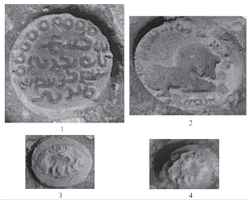 تصویر۴ .نقشهای روی مهرواره، از مجموعة آقای صفدری