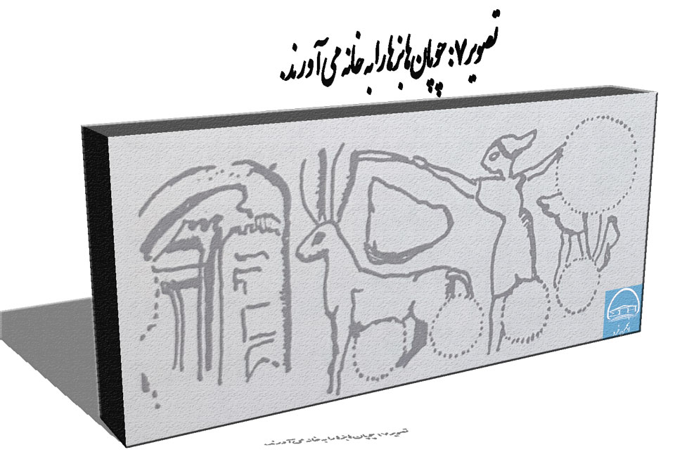 چوپانان ایلامی بزها را به خانه می‌آورند و در طویله‌ای که از گل ساخته شده جای می‌دهند.