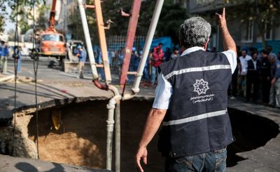 فرونشست سالانه جنوب غرب تهران 