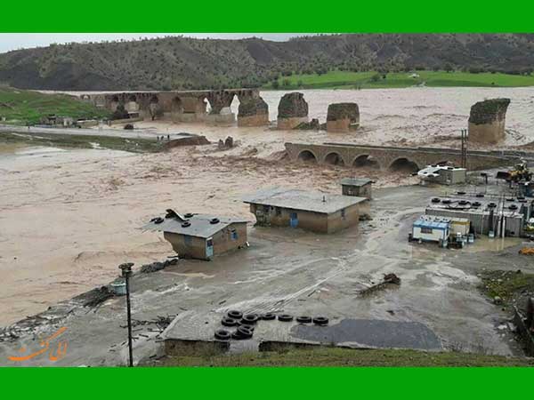 هفده محوطه و اثر تاریخی زیر آب رفت.