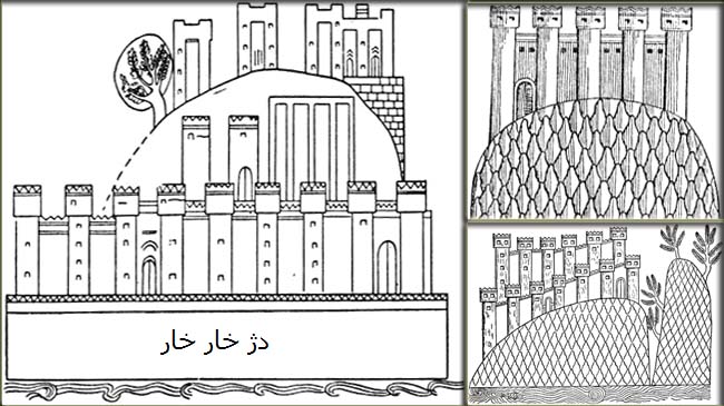 نقوش دژهای مادی بر دیواره های کاخ سارگن دوم در دور شارکین (خرصآباد)