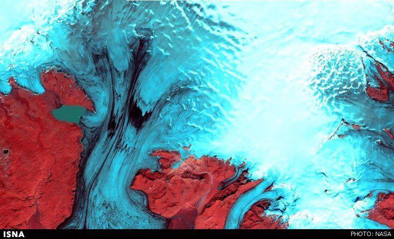 دشت کویر ایران در مجموعه زمین هنری ناسا