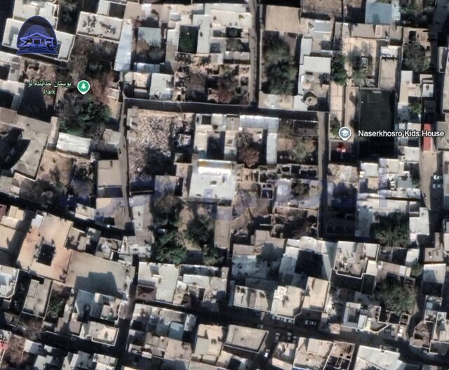 عکس هوایی از همان بنا، آذر ۱۴۰۱