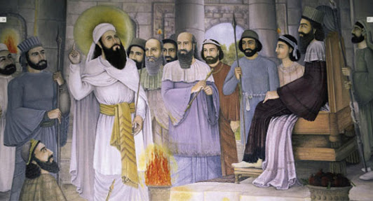 زرتشت در دربار ویشتاسپ شاه