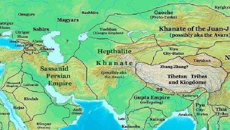 آسیای مرکزی در 500 میلادی