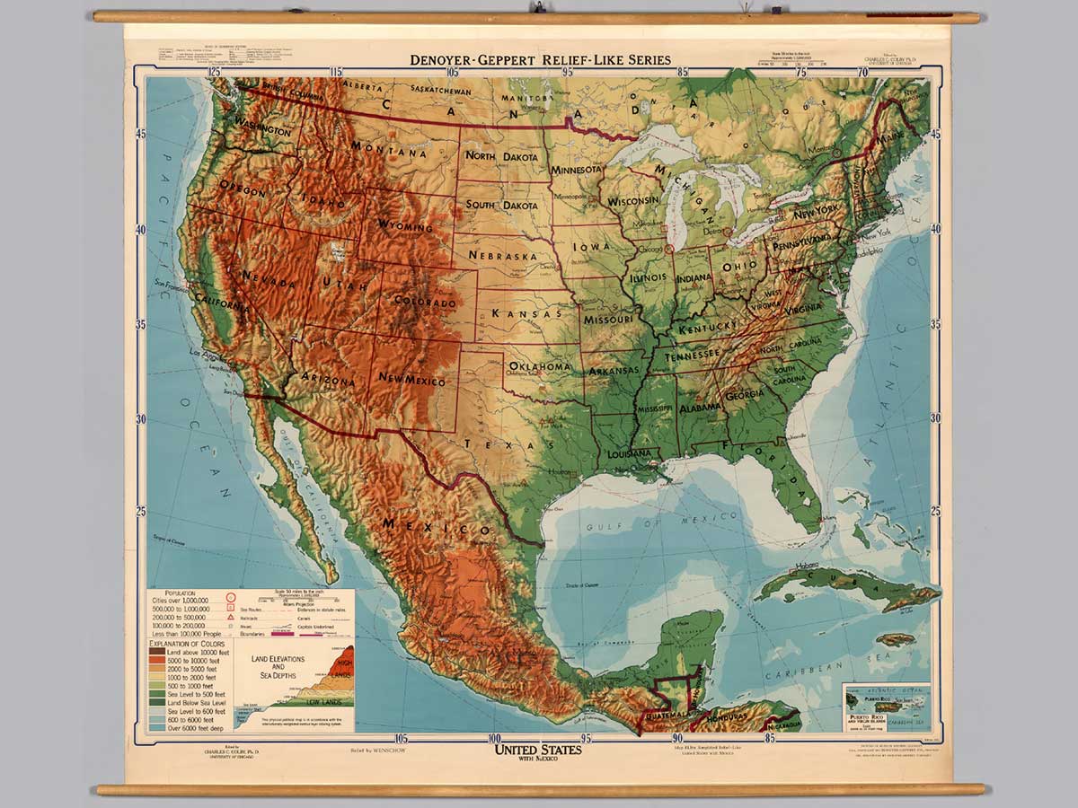 تاریخ ایالات متحده آمریکا ( بخش سوم: موقعیت سرزمینی و جغرافیایی)