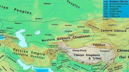 آسیای مرکزی و ترکان در 600 میلادی